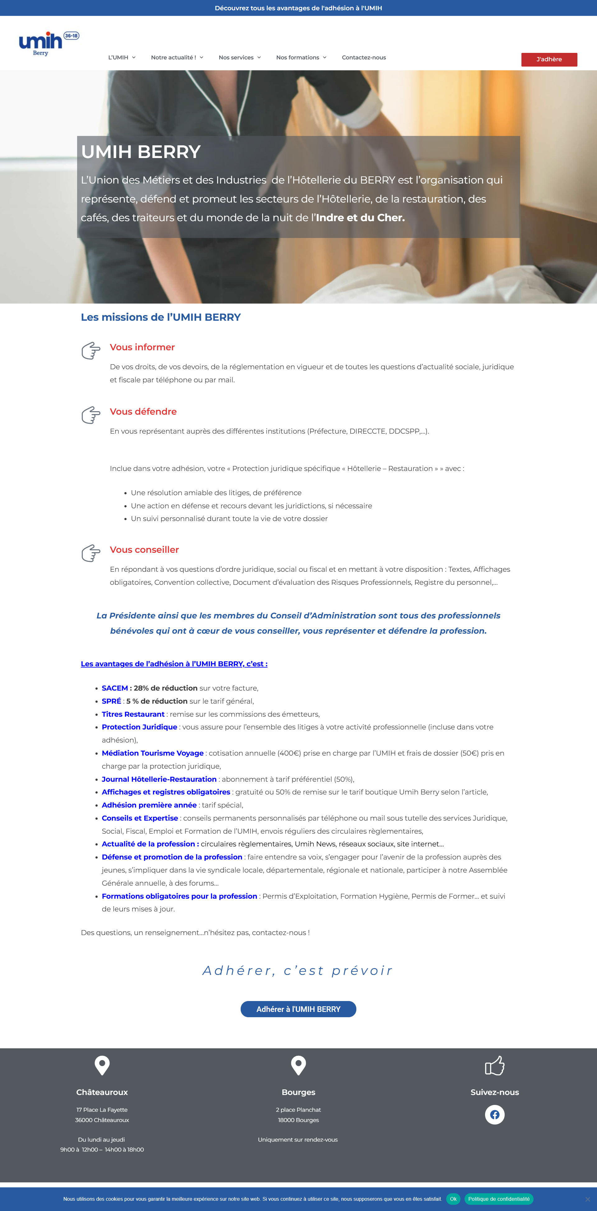 Création de site internet Wordpress - UMIH BERRY